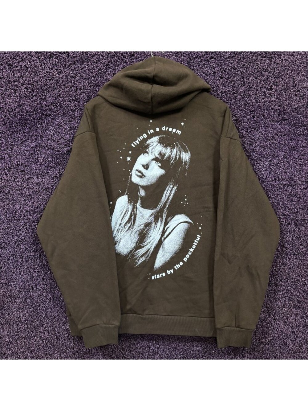 Taylor Swift Midnights Living in A Dream Oversized Hoodie Sweater Size Extra Lar